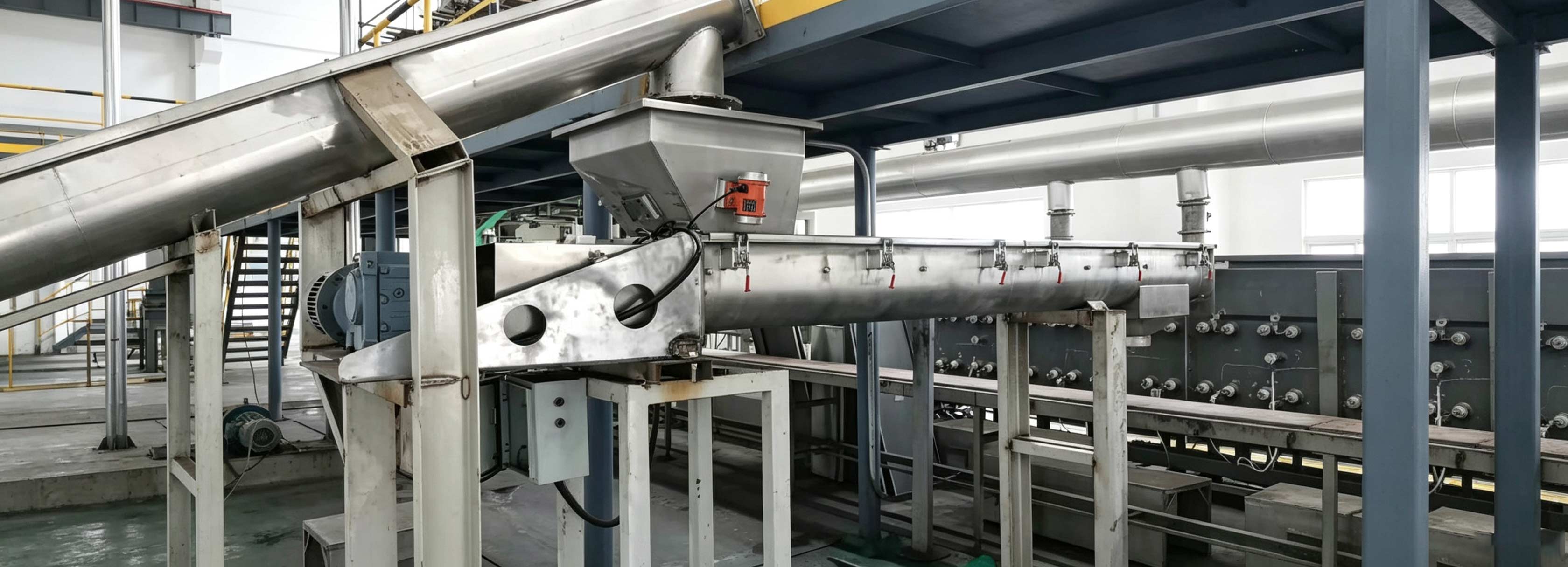 Customer-Site-of-Shaftless-Screw-Conveyor