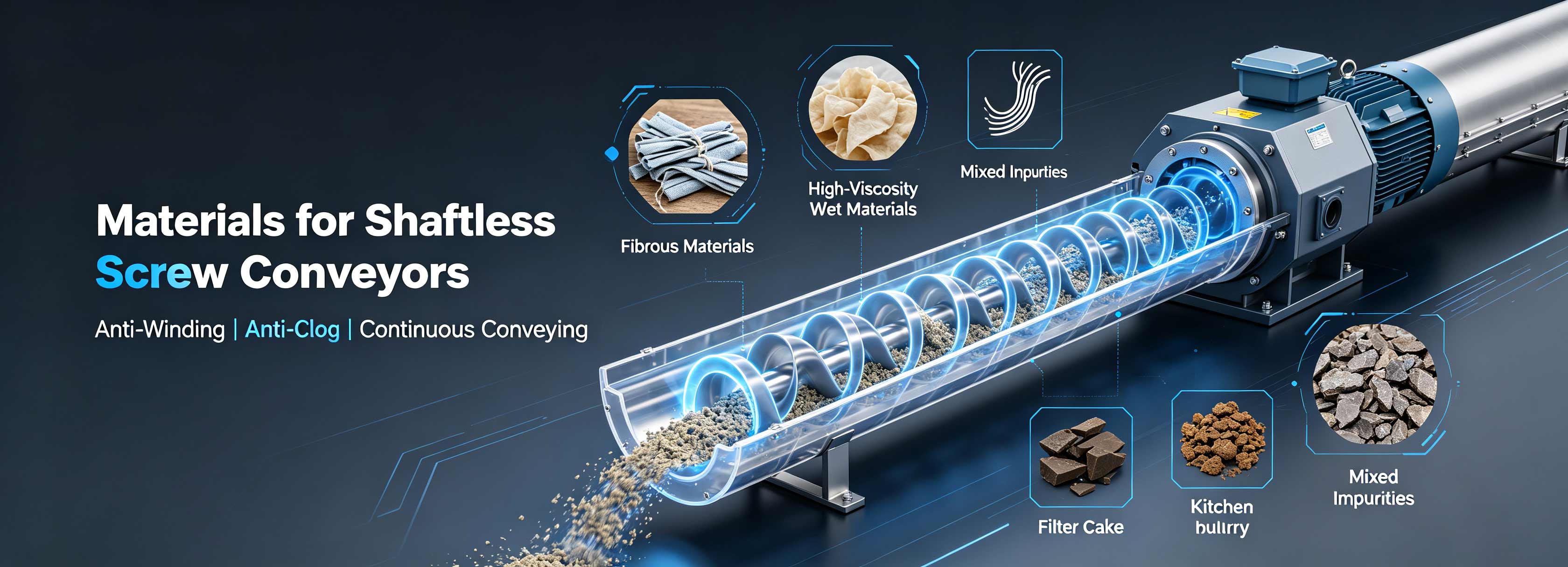 Applicable-Materials-of-Shaftless-Screw-Conveyor