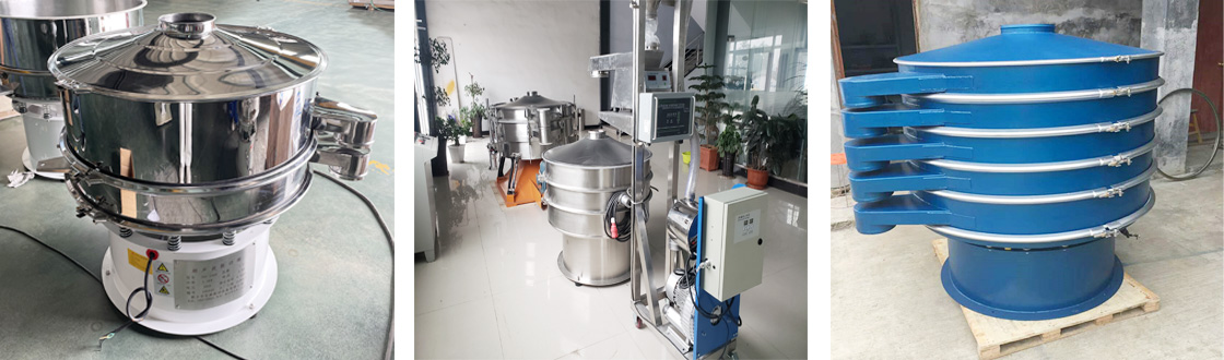 Rotary-vibrating-screen